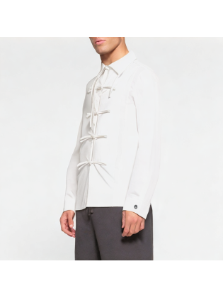 Retro Buttoned Long-Sleeved Shirt