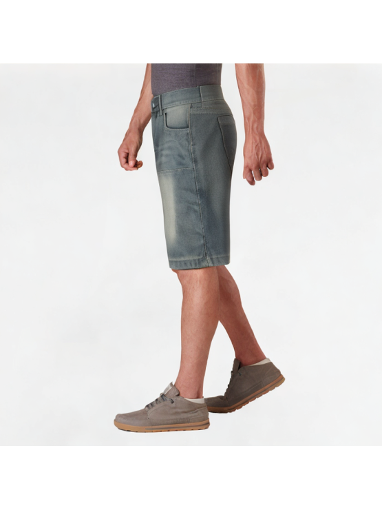 Semi-Elastic Denim Shorts