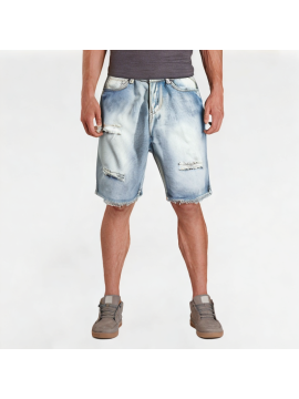 Personalized Ripped Denim Shorts