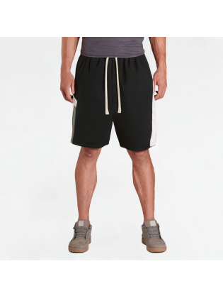 Irregular Stitching Contrast Color Shorts