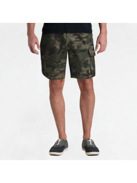 Retro Camouflage Denim Shorts