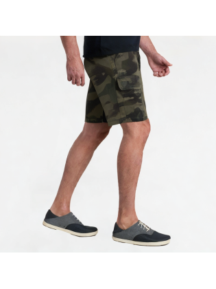 Retro Camouflage Denim Shorts