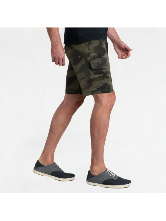Retro Camouflage Denim Shorts