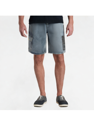 Casual Patchwork Workwear Denim Shorts