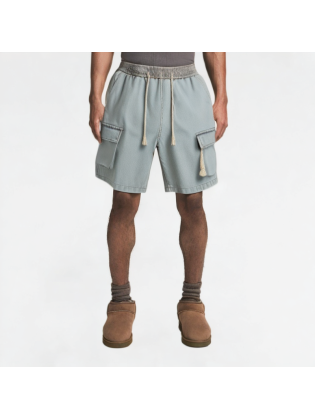 Summer Multi-Pocket Denim Shorts
