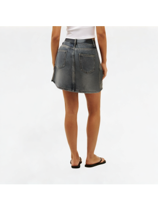 Summer Multi-Pocket Denim Skirt