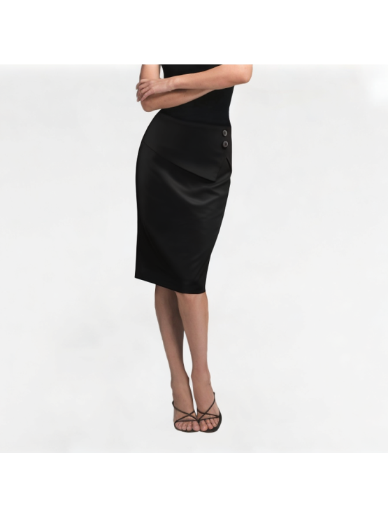 Vintage Cotton Pencil Skirt
