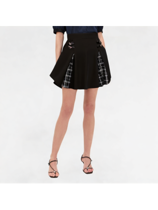 Plaid pleated skirt