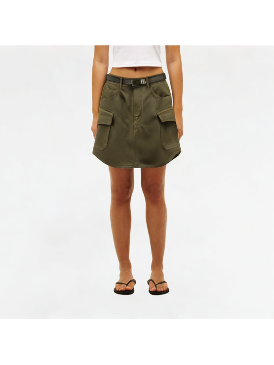 High-Waisted Slimming Workwear Skirt